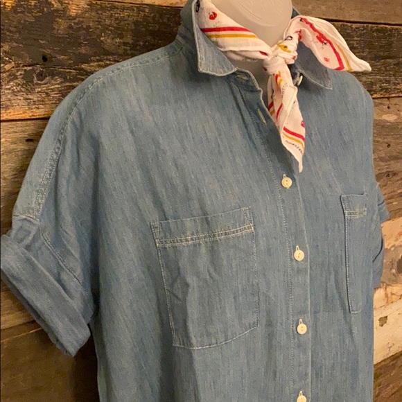 Madewell Tops - NWT! Madewell Indigo Courier Shirt Kieran Wash